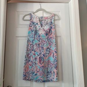 Gaby shift dress - shell me about it print